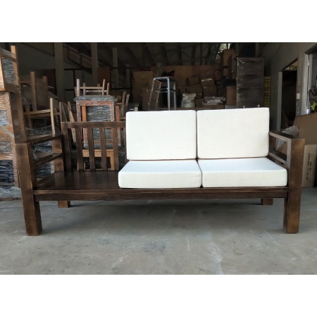 Dark Walnut Oil : Ghế Sofa Đơn Gỗ Sồi Kèm Nệm